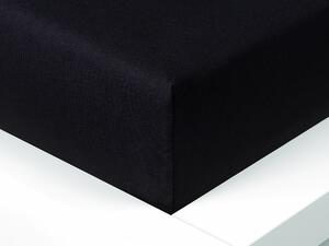 XPOSE® Jersey prostěradlo Exclusive - černé 200x220 cm