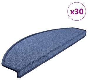 Samolepicí schodové rohože 30 ks 65 x 24 x 4 cm Non-Slip Modrá 3365756