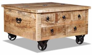 Konferenční stolek - hrubé mangovníkové dřevo | 70x70x40 cm