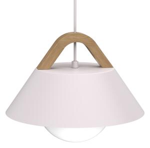 Lustr na lanku FUNDA 1xE27/15W/230V krémová
