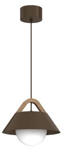Lustr na lanku FUNDA 1xE27/15W/230V hnědá