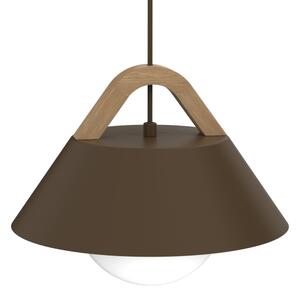 Lustr na lanku FUNDA 1xE27/15W/230V hnědá