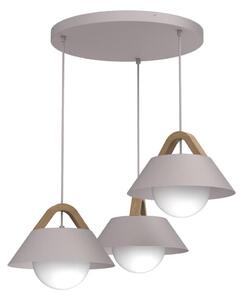 Lustr na lanku FUNDA 3xE27/15W/230V krémová