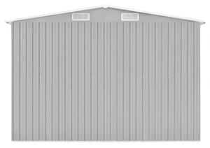 Zahradní domek Weston - kovový - šedý | 257x597x178 cm
