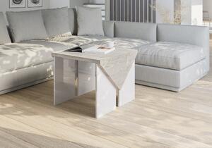 Konferenční stolek Tarni (světle šedá + lesk bílý). 1055250