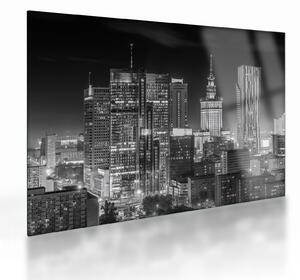 Skleněný obraz - Černobílý New York (70x50 cm)
