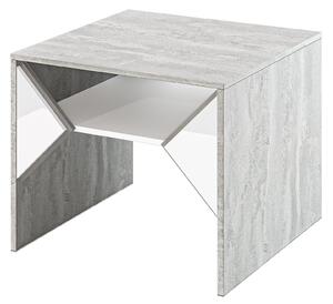 Konferenční stolek Tonfir (světle šedá + lesk bílý). 1055258