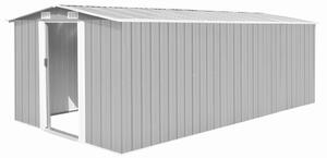 Zahradní domek Weston - kovový - šedý | 257x497x178 cm