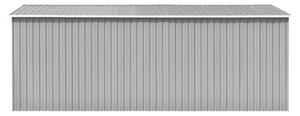 Zahradní domek Weston - kovový - šedý | 257x497x178 cm