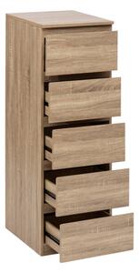 5five - Komoda HEIM 40x118x48 cm hnědá