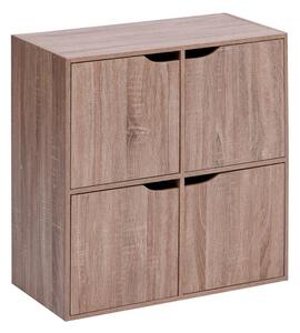 5five - Komoda TIDY 68x68x32 cm hnědá