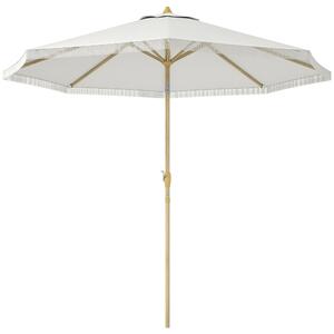 Zahradní slunečník Outsunny s naklápěcí konstrukcí a kličkou, bohémský styl, 8 žeber Ø 265 x 244 cm | Aosom