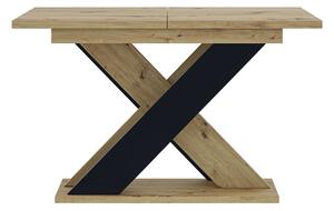 Jídelní stůl Xalin (artisan + černá) (pro 4 až 6 osob). 1055280