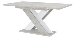 Jídelní stůl Xalin (světle šedá + bílá) (pro 4 až 6 osob). 1055283
