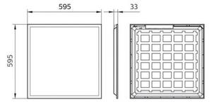 Philips Pila - LED Podhledový panel LED/40W/230V 60x60 cm UGR<22