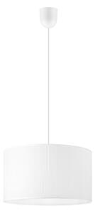 Lustr na lanku SIRJA PLISADO 1xE27/15W/230V pr. 35 cm bílá