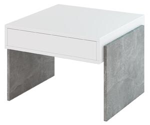 Konferenční stolek Zantra (bílá + kámen). 1055292
