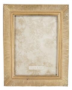 Zlatý fotorámeček Violante s paprsky – 13x18 cm