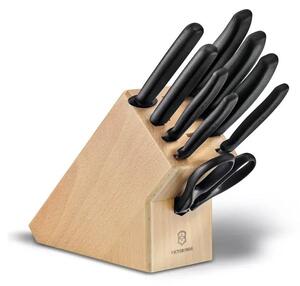 Victorinox - Sada kuchyňských nožů ve stojanu SWISS CLASSIC 10 ks buk/béžová