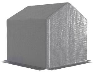 Outsunny Zahradní Kůlna 2 x 2 x 2 m Exteriérový Přístřešek na Kolo s Pozinkovaným Ocelovým Rámem, Vodotěsný a UV-Odolný, Úložný Stan pro Kolo, Motocyk