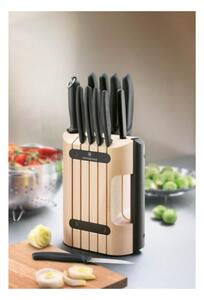 Victorinox - Sada kuchyňských nožů ve stojanu SWISS CLASSIC 12 ks buk/béžová