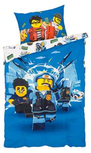 LEGO Dětské ložní povlečení, 140 x 200 cm, 70 x 90 cm (City modrá) (100344970003)