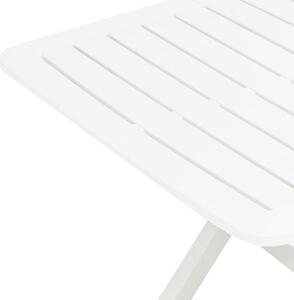 Skládací zahradní stůl Janson - bílý | 79x72x70 cm