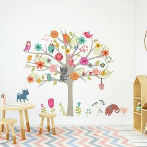 Sada dětských samolepek na zeď Ambiance Scandinavian Tree