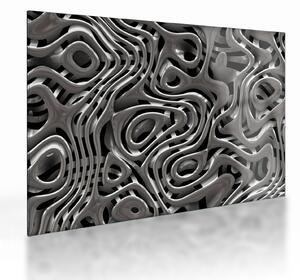 Skleněný obraz - Metalická abystrakce (70x50 cm)
