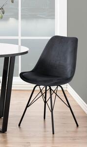 Černo-šedá jídelní židle Eris – Actona