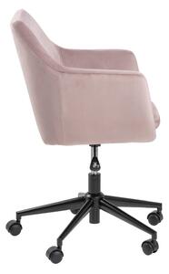 Růžová kancelářská židle Actona Nora