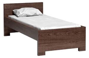 Jednolůžková postel 90 cm Vega 20 (s roštem) (dub santana tmavý). 1055469