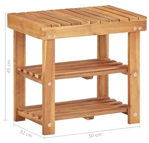 Botník Colby - masivní akáciové dřevo | 50x32x45 cm