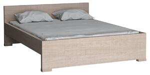 Manželská postel 160 cm Vega 19 (s roštem) (dub santana světlý). 1055464