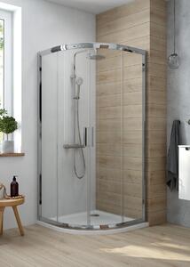 Oltens Superior půlkruhová sprchová vanička 80x80 cm bílá 16001000