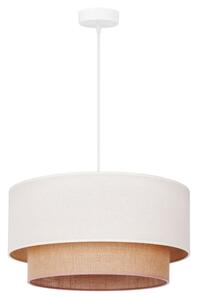 Duolla - Lustr na lanku BOHO 1xE27/40W/230V pr. 45 cm krémová/hnědá