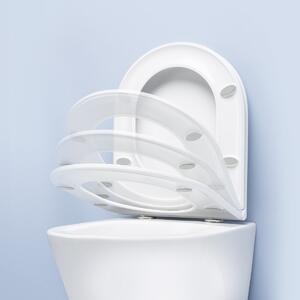 Oltens Gulfoss záchodové prkénko pomalé sklápění bílá 45106000
