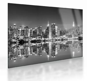 Skleněný obraz - New York, černobílý (70x50 cm)