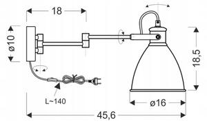 Nástěnná lampička ESPERA 1xE27/40W/230V