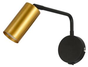 Nástěnná lampička TINA 1xGU10/15W/230V černá/zlatá