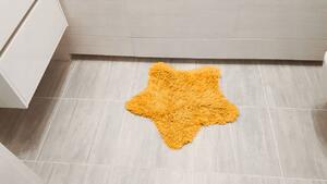 Dětský plyšový koberec SOFT STAR 60x60 cm - hořčicový