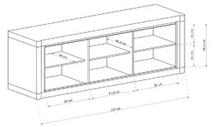 TV stolek/skříňka Douglas 12 (dub truflový). 1055569