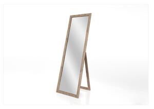 Stojací zrcadlo s hnědým rámem Styler Sicilia, 46 x 146 cm
