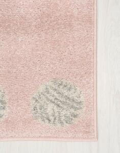 Dětský kusový koberec Happy M KOČIČKY - růžový