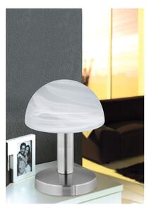 Stolní lampa ve stříbrné barvě Trio Fynn, výška 21 cm