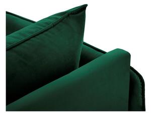 Zelená sametová lenoška Cosmopolitan Design Vienna, pravý roh