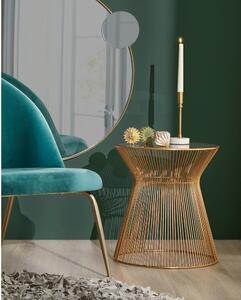 Kulatý odkládací stolek se skleněnou deskou ø 40 cm Jolene – Kave Home