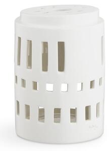 Bílý keramický svícen Kähler Design Urbania Lighthouse Little Tower