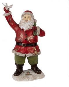 Figurka Santa Clause s hrdličkou – 13x10x23 cm