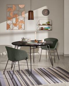 Kulatý rozkládací jídelní stůl s deskou v dekoru jasanového dřeva ø 120 cm Norfort – Kave Home